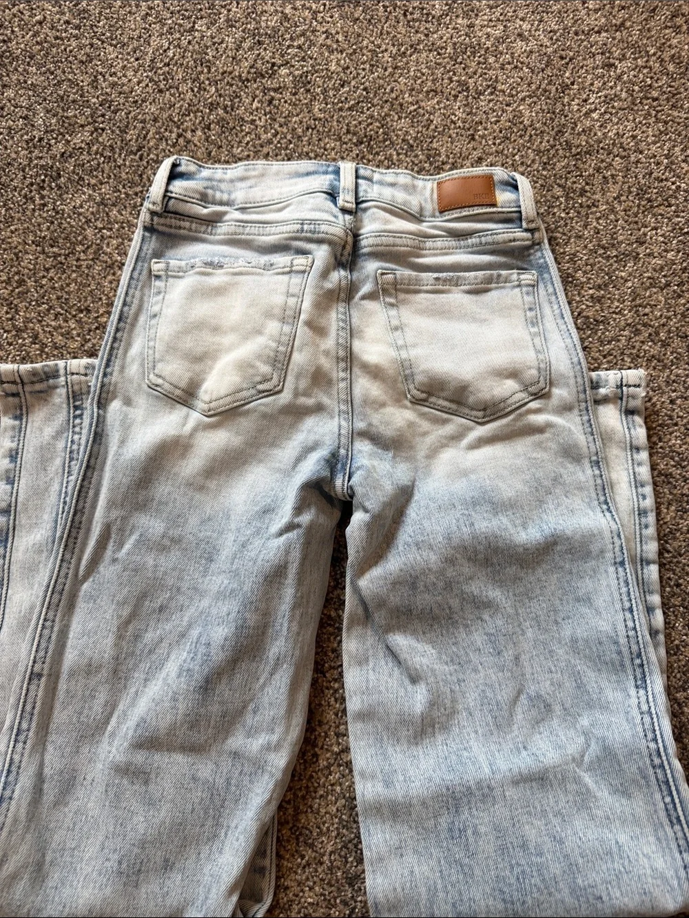 BKE Light Wash girls Wide-Leg Jeans